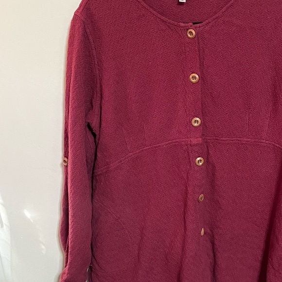 Kleen Button Down Top Sz Med - Picture 3 of 9